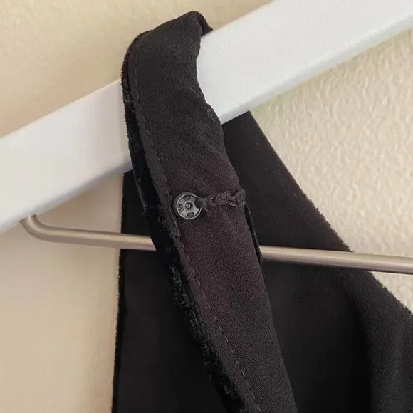 J. Crew Velvet Black Sleeveless Tank Size 4 - Picture 6 of 8